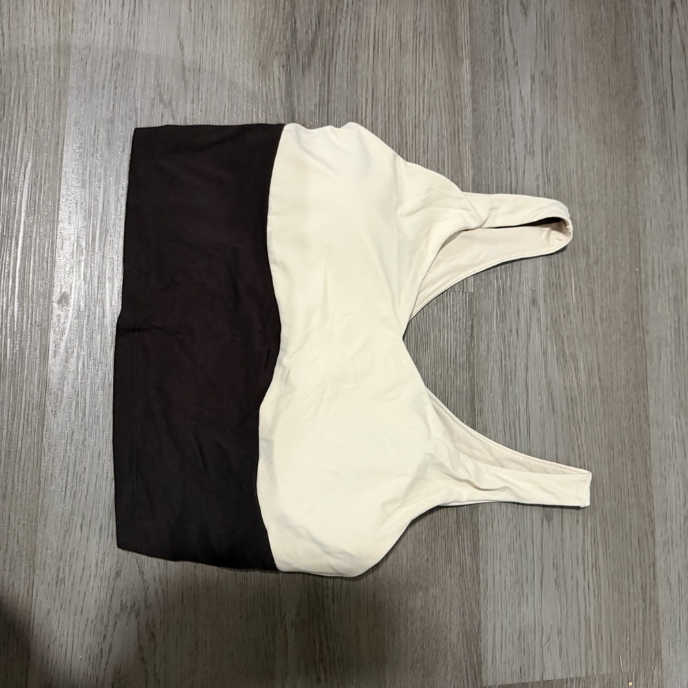 Old Navy workout tank Size L Brown and Cream